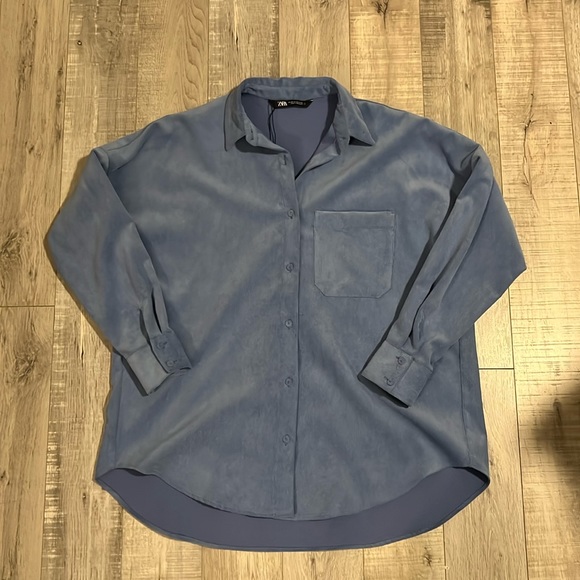 Zara Oversized Button Up - Picture 1 of 9